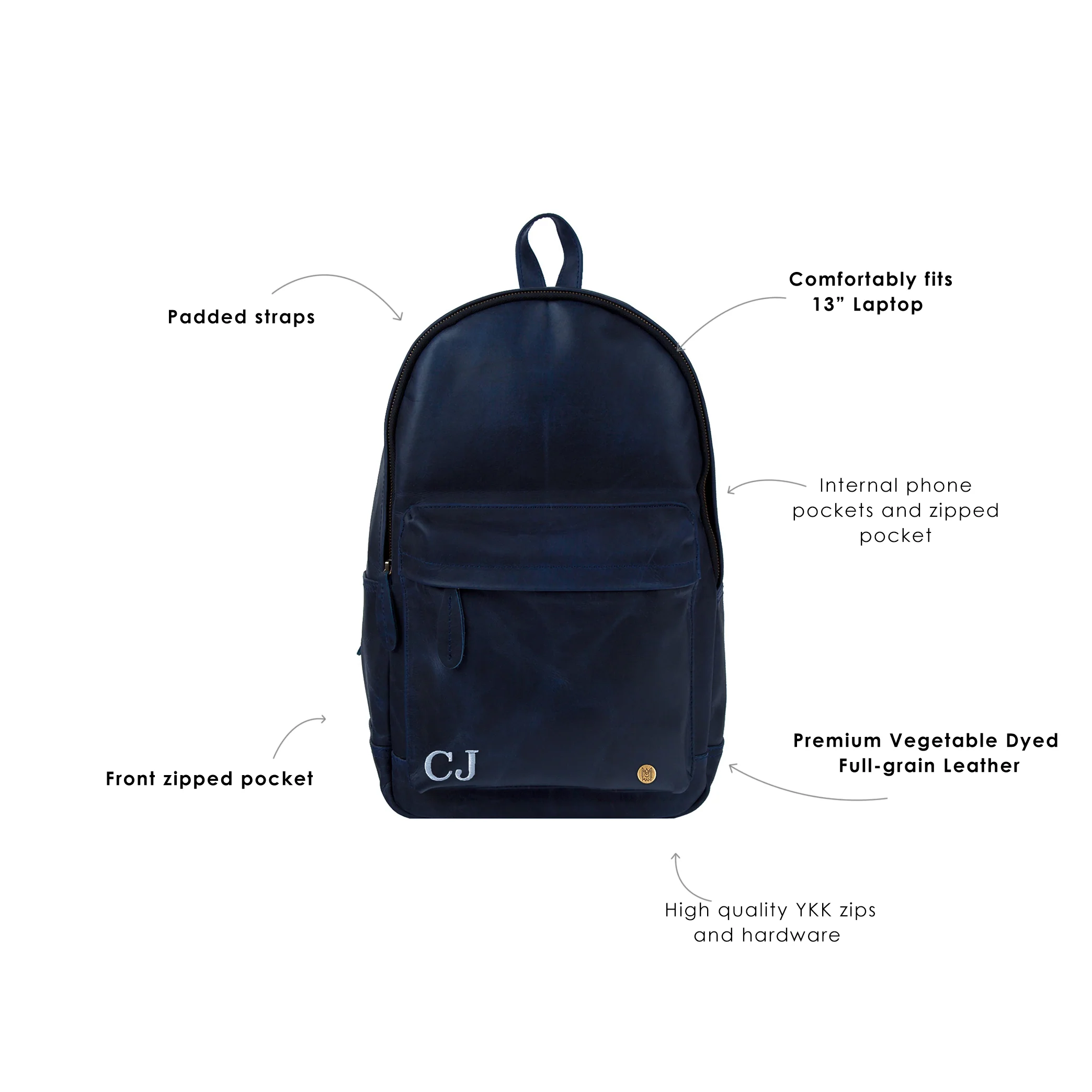 The Classic Backpack (Navy) - Image 4