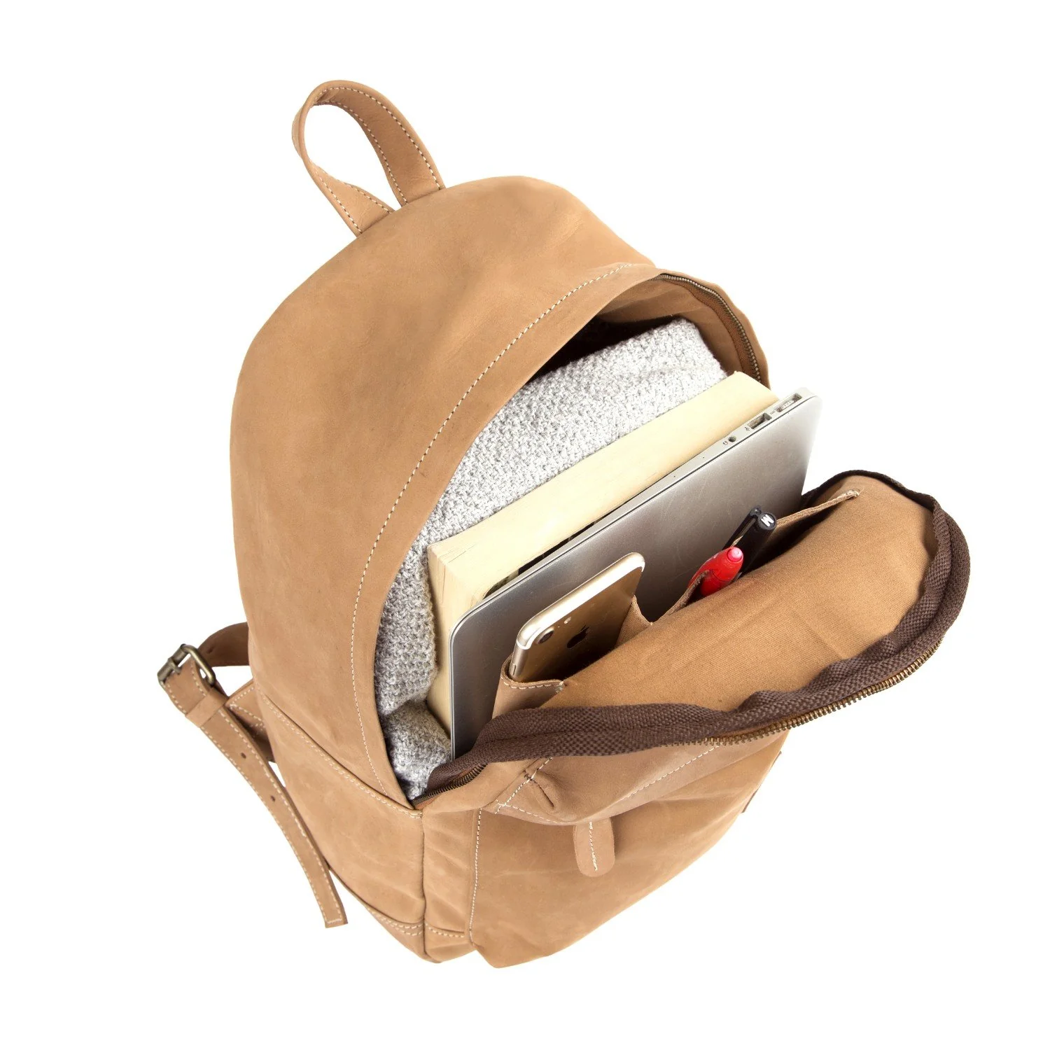 The Classic Backpack - Cognac - Image 5