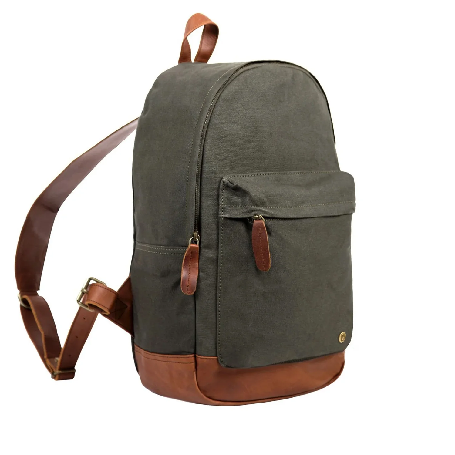 The Classic Backpack - Green Canvas - Image 5