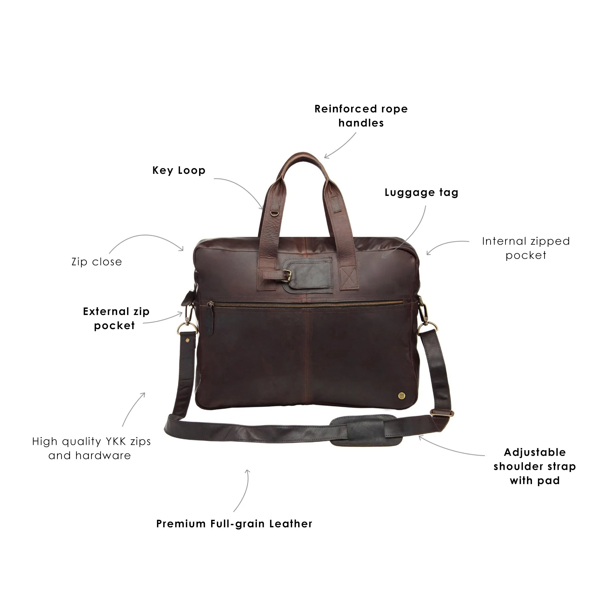 The Classic Holdall - Mahogany - Image 3