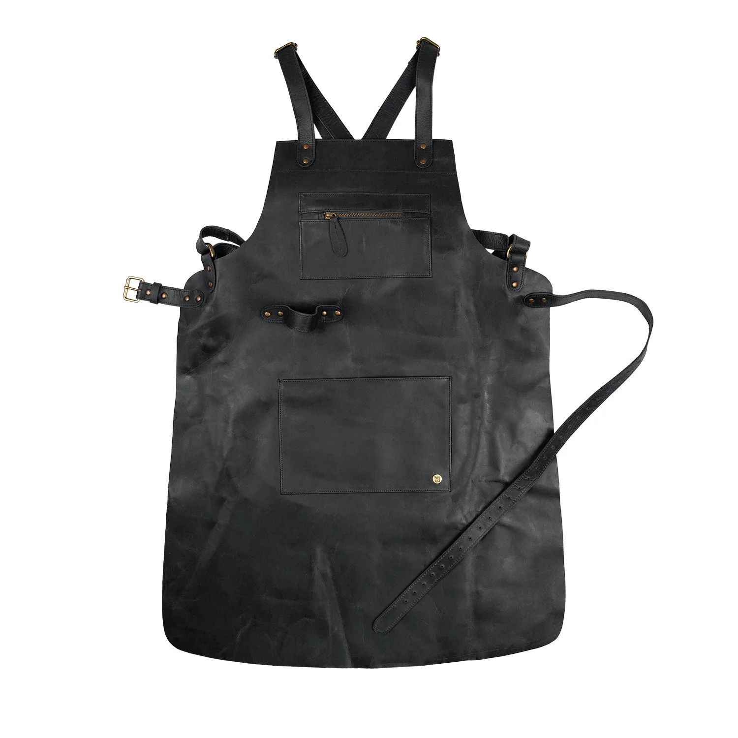 Cross Back Leather Apron - Image 3