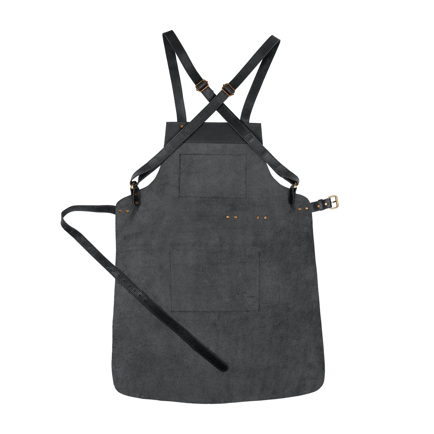 Cross Back Leather Apron - Image 4