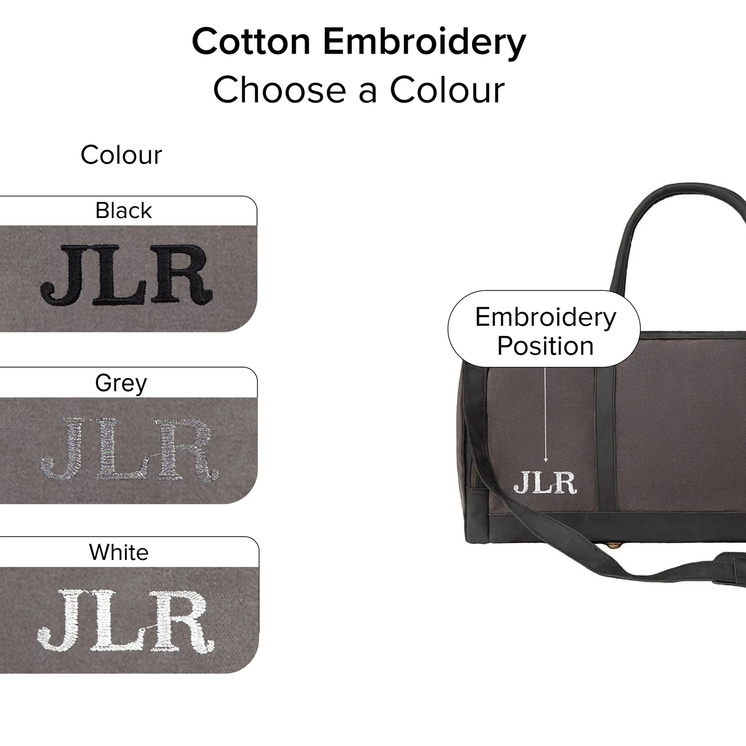 Grey Canvas Bag - Image 3