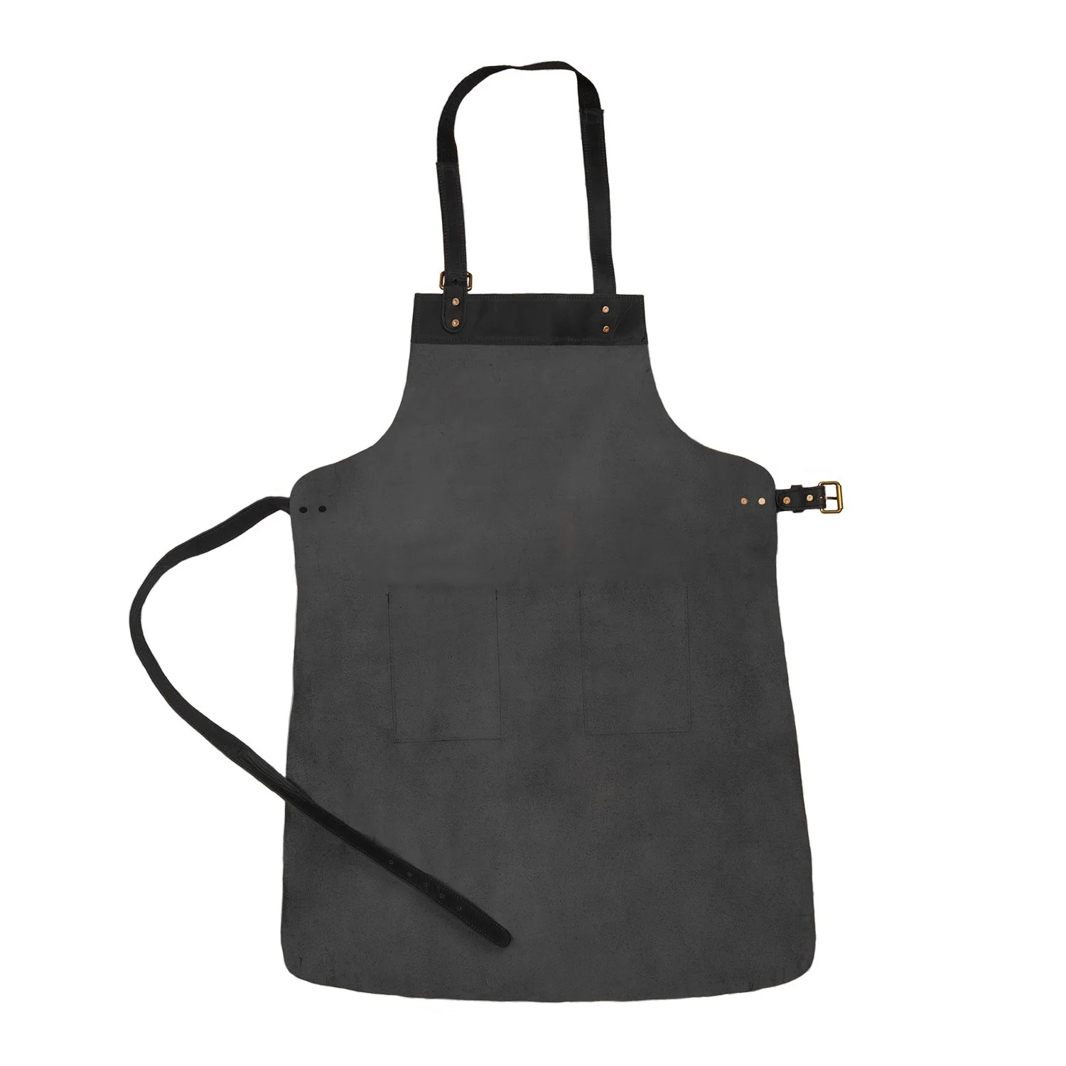 Double Pocket Leather Apron - Image 4