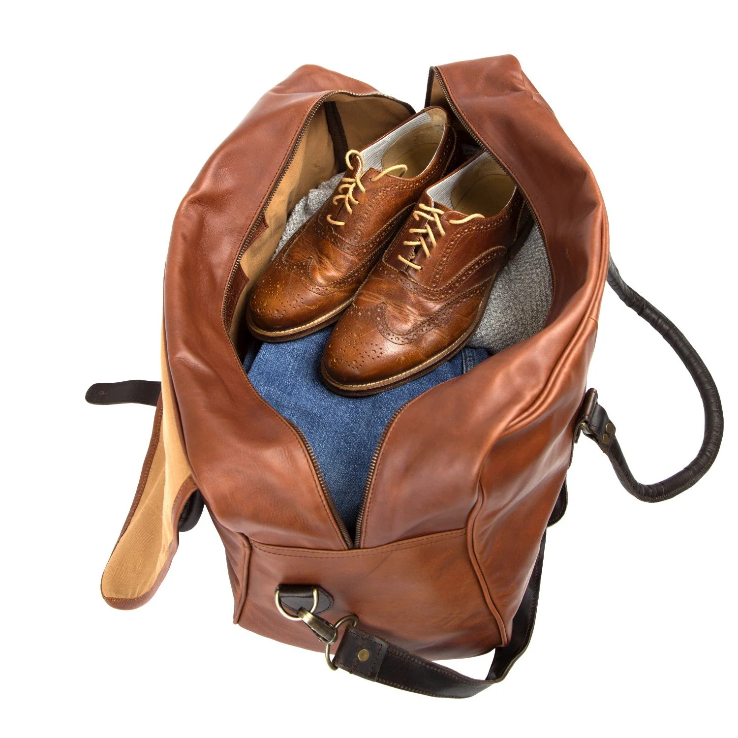 Two-Tone Strapped Weekender - Image 6