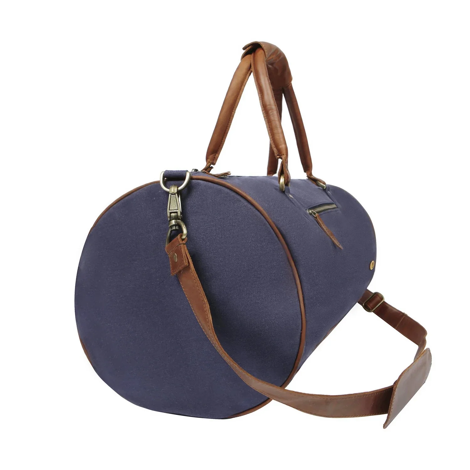 Navy Canvas Duffle - Image 4