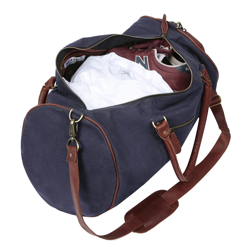 Navy Canvas Duffle - Image 6