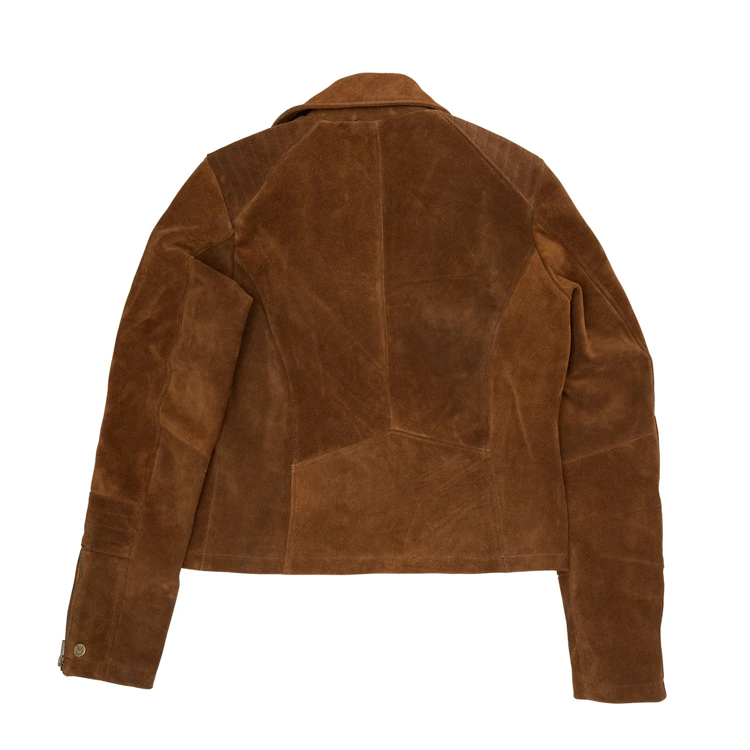 Ladies Suede Biker Jacket - Image 4