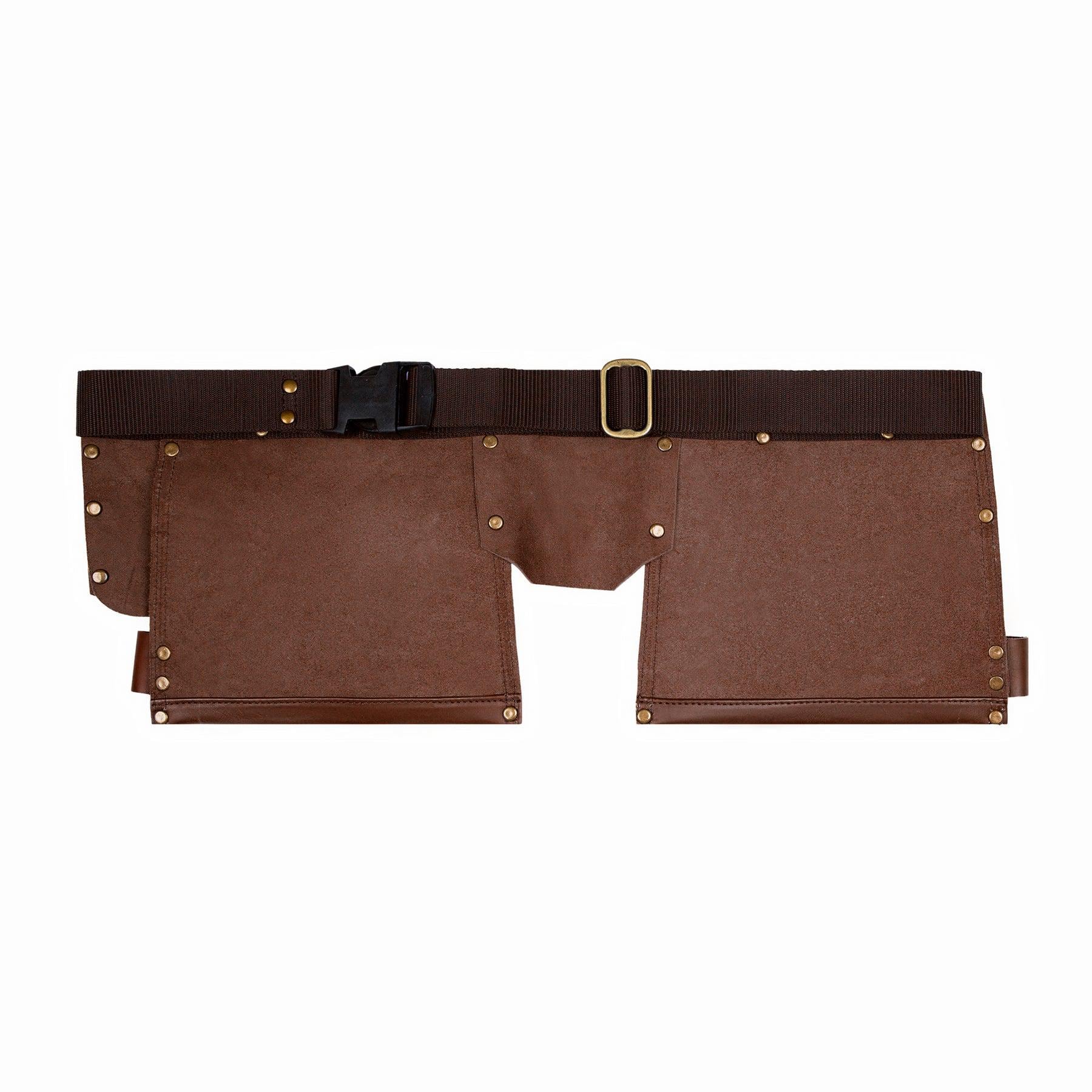 Laser Personalized Brown Leather Tool Belt - Image 6