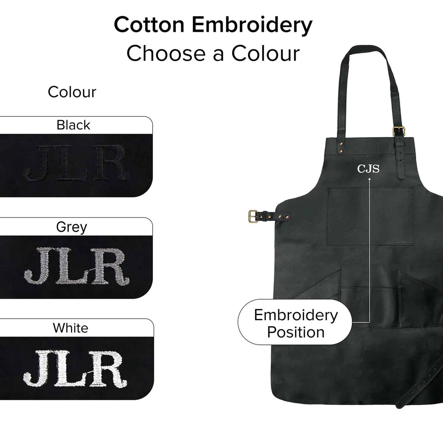 Multi-Pocket Leather Apron - Image 3