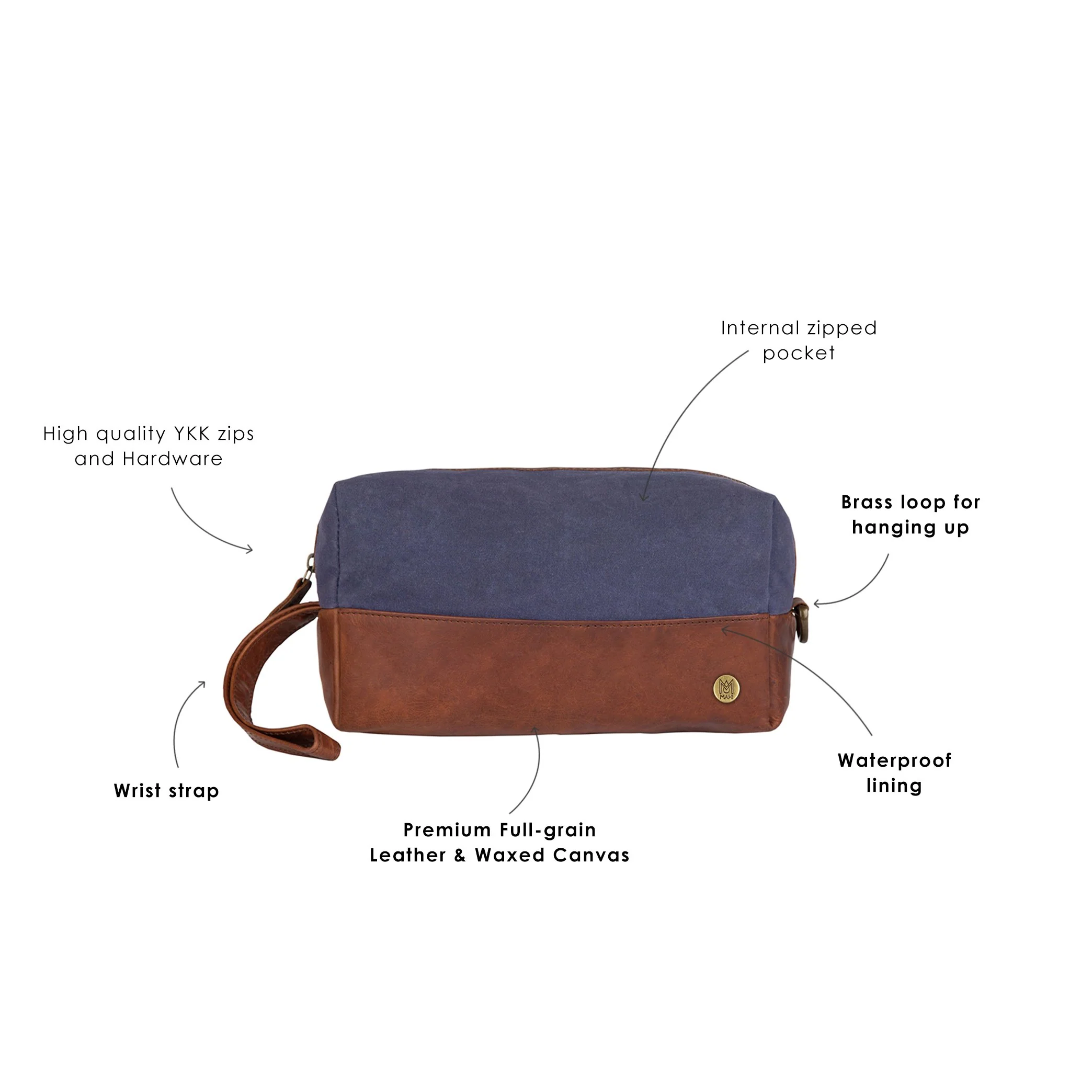 Navy Canvas Dopp Kitt - Image 6